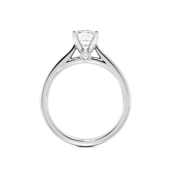 Emerald-Cut Solitaire Diamond Engagement Ring